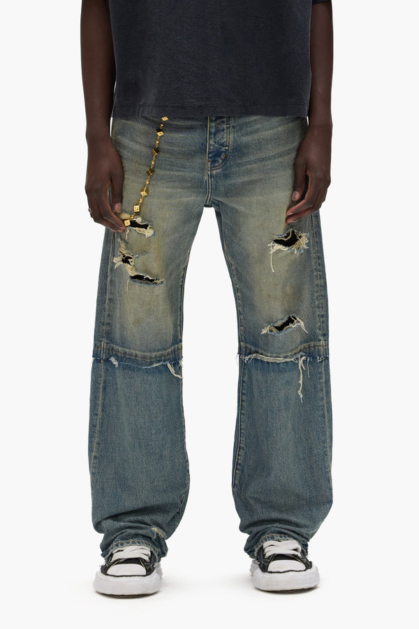 purple brand P018 Tinted Blowout Mid Indigo