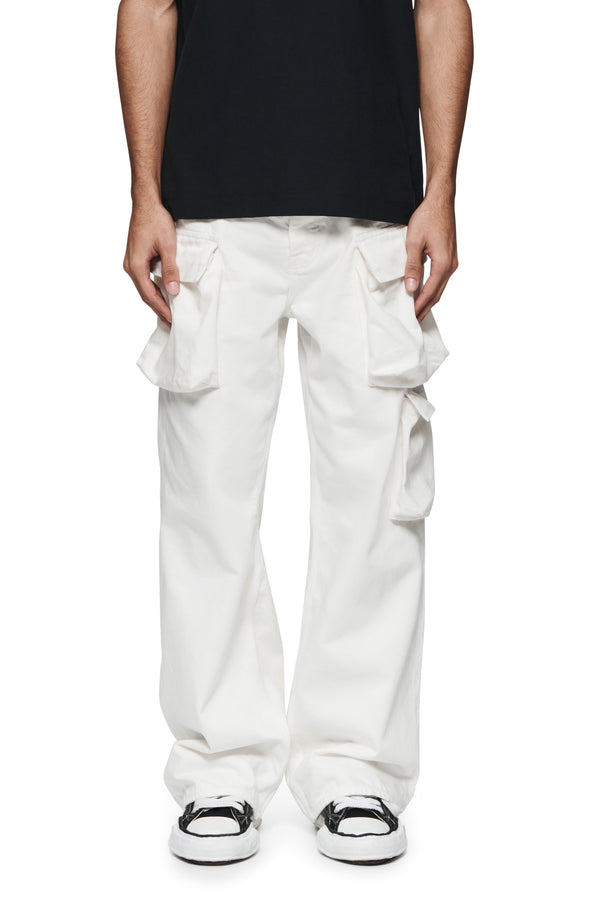 purple brand P018 Triple Pocket Cargo Light Indigo