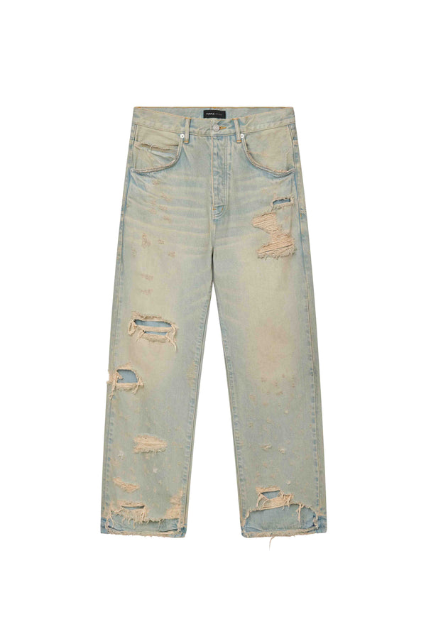 Purple Brand P018 Verditer Destroyed Light Indigo