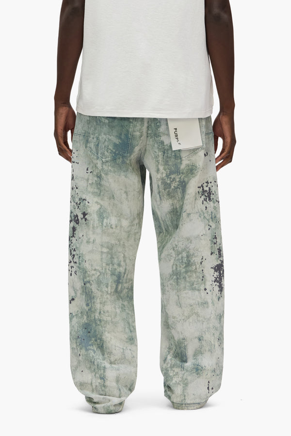 Purple Brand P018 Worn Camouflage Light Indigo