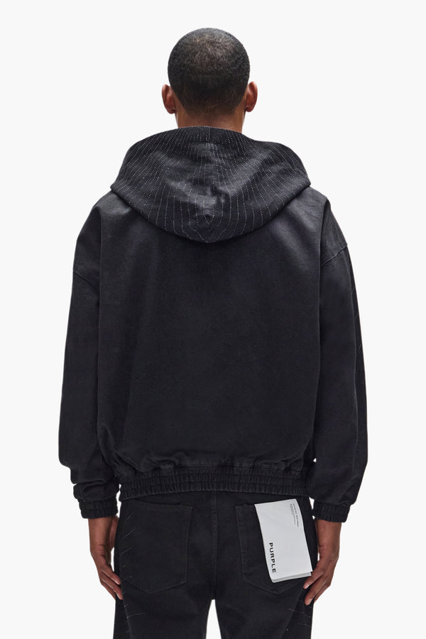 Purple Brand P025 Radial Hotfix Hoodie Black