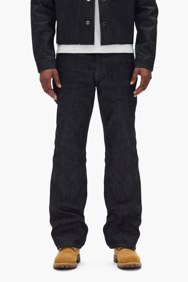 purple brand P026 Bootcut Raw Dark Indigo