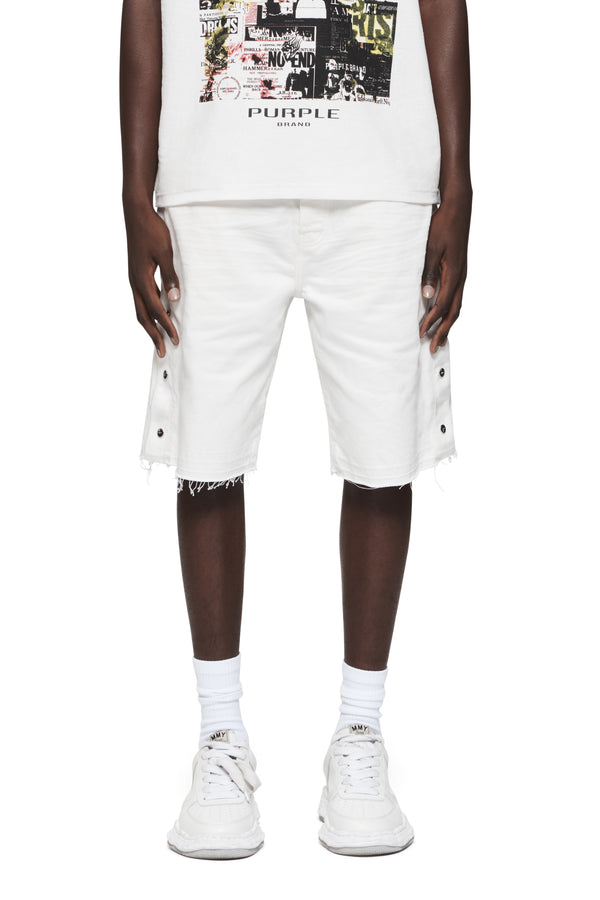 purple brand P045 Tearaway Shorts Light Indigo