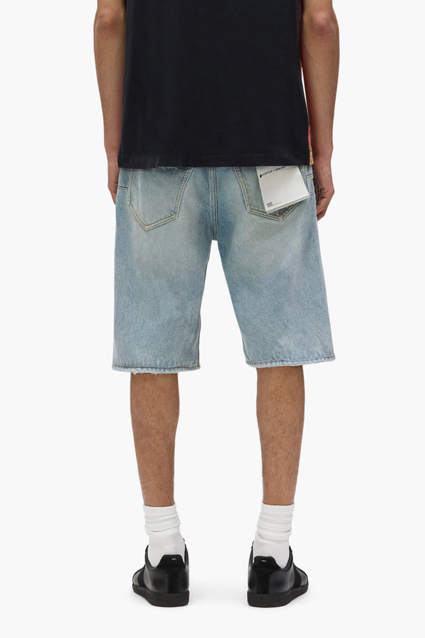 Purple Brand P059 Rivo Worn Shorts Light Indigo