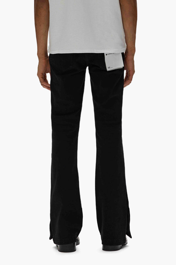 Purple Brand P067 Flare Crystal Side Snap Black