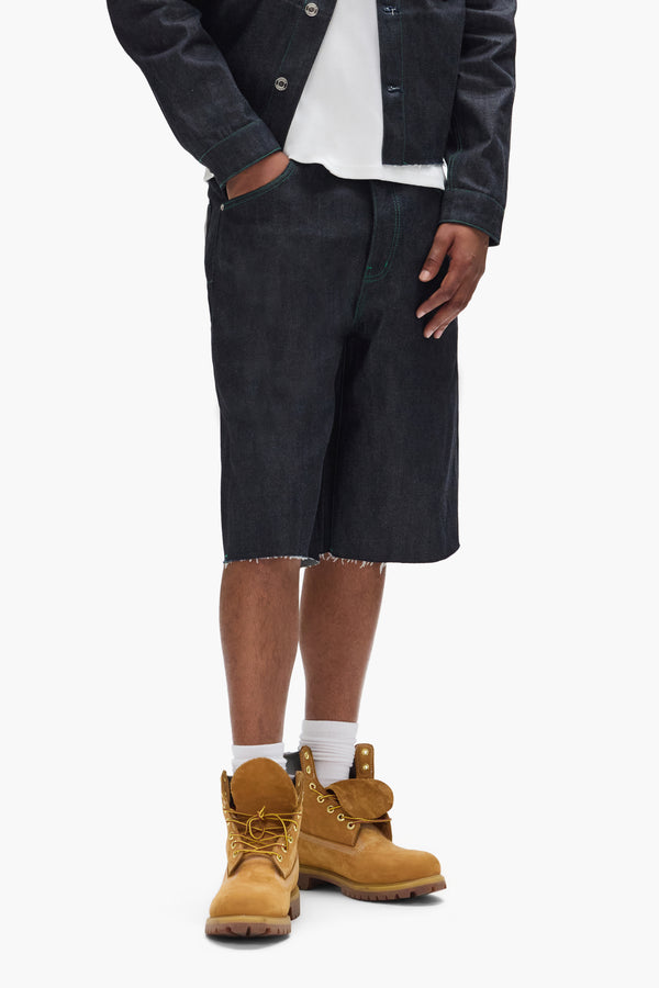 Purple Brand P070 Raw Shorts Dark Indigo