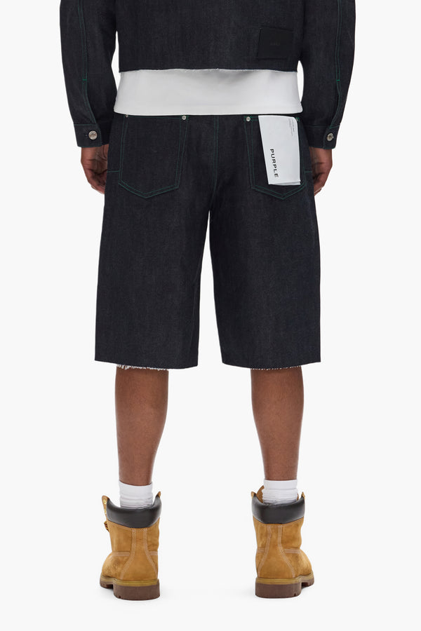 Purple Brand P070 Raw Shorts Dark Indigo