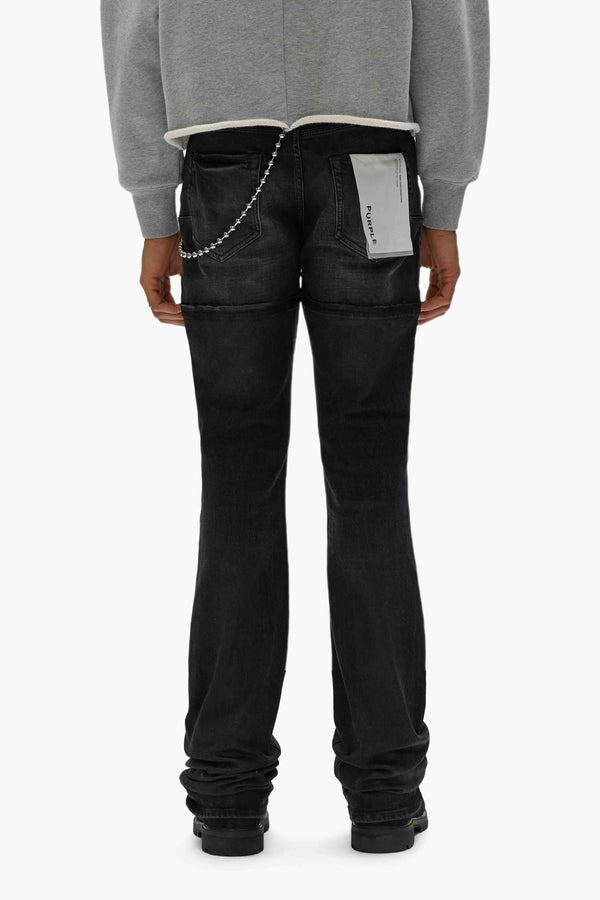 Purple Brand P072 Double Waist Coated Black