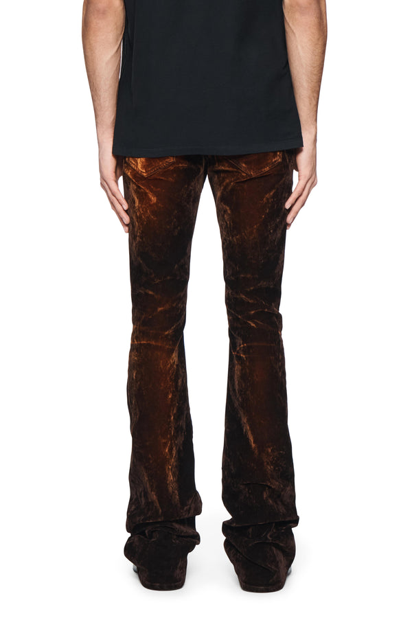 Purple Brand P072 Super Stack Flare Brown