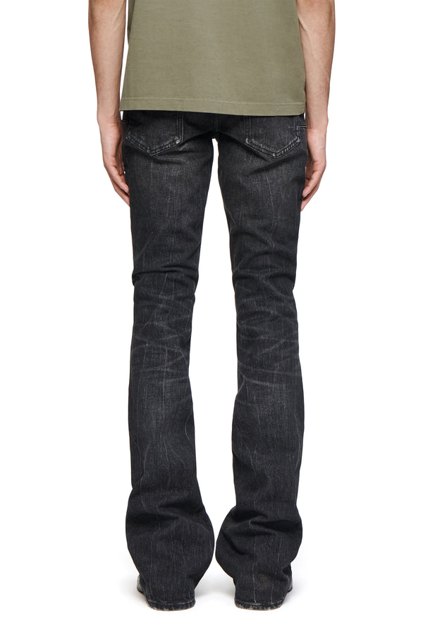 Purple Brand P072 Super Stack Flare Coated Black