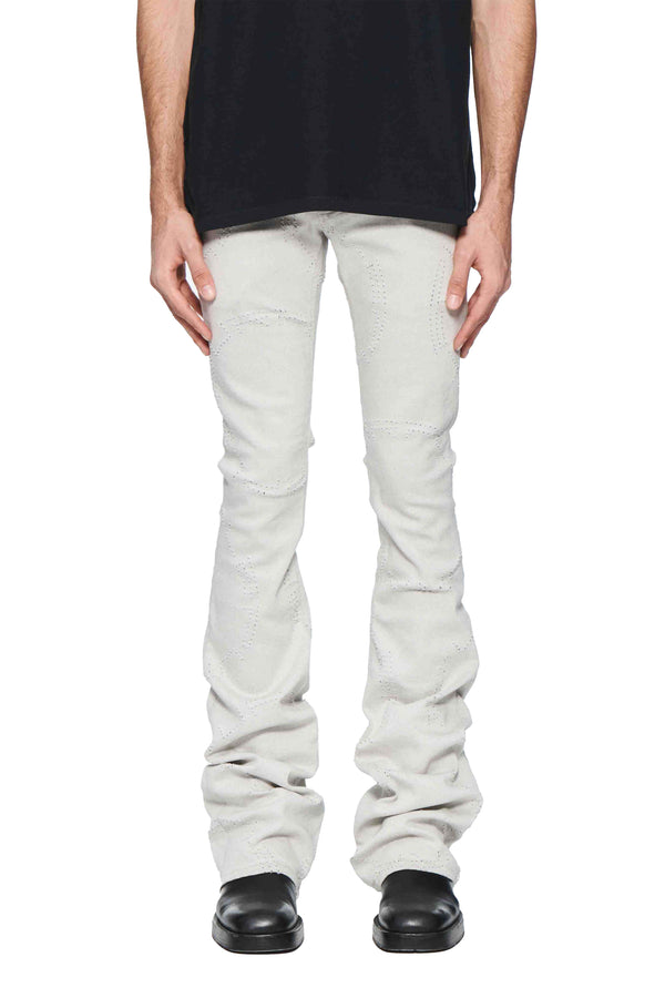 purple brand P072 Super Stack Flare Gray