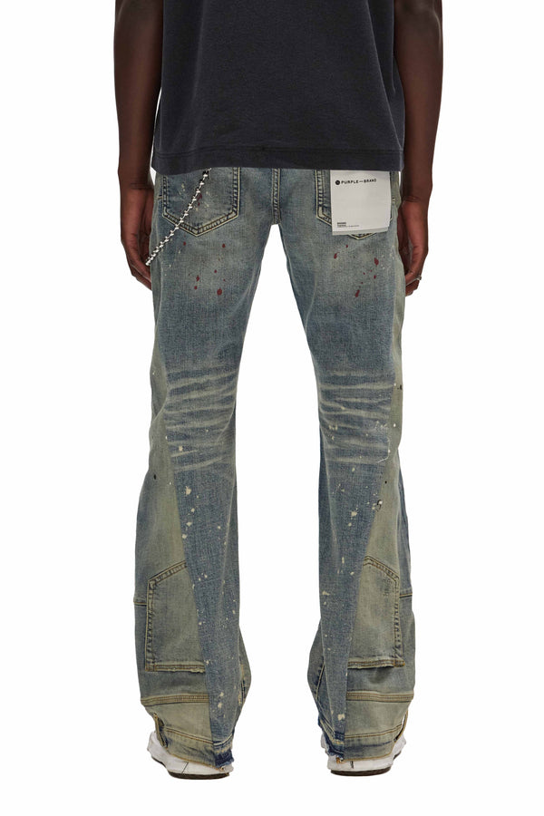 Purple Brand P094 Upside Down Flare Mid Indigo