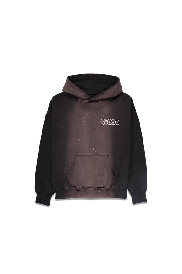 Purple Brand P401 Stone Washed Fleece Hoodie Black