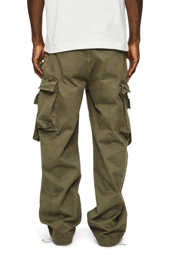 Purple Brand P527 Double Pocket Cargos Green