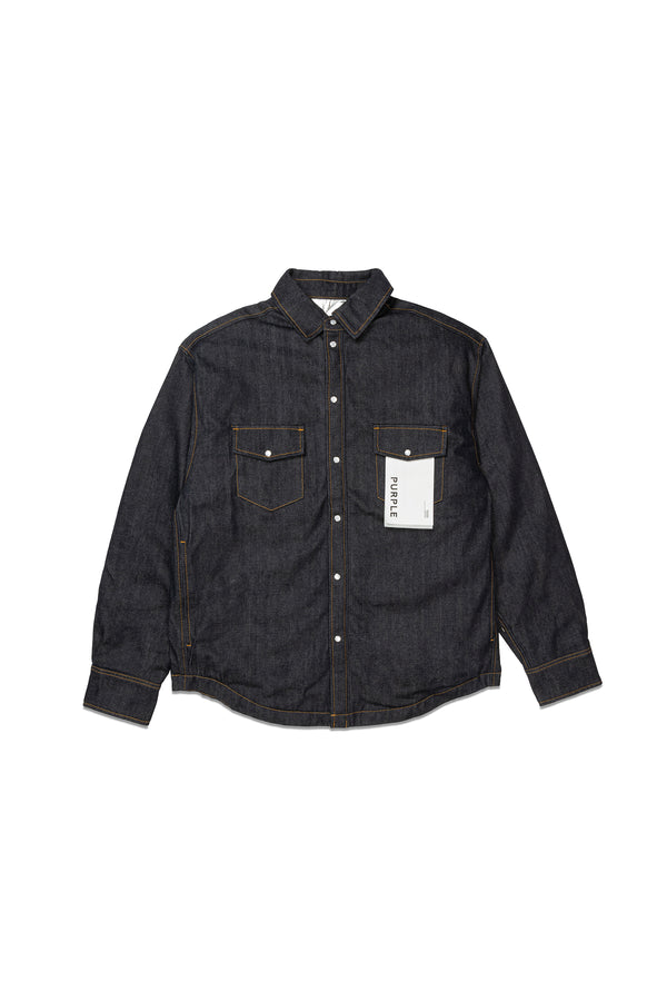 Purple Brand Padded Western Jacket Dark Indigo
