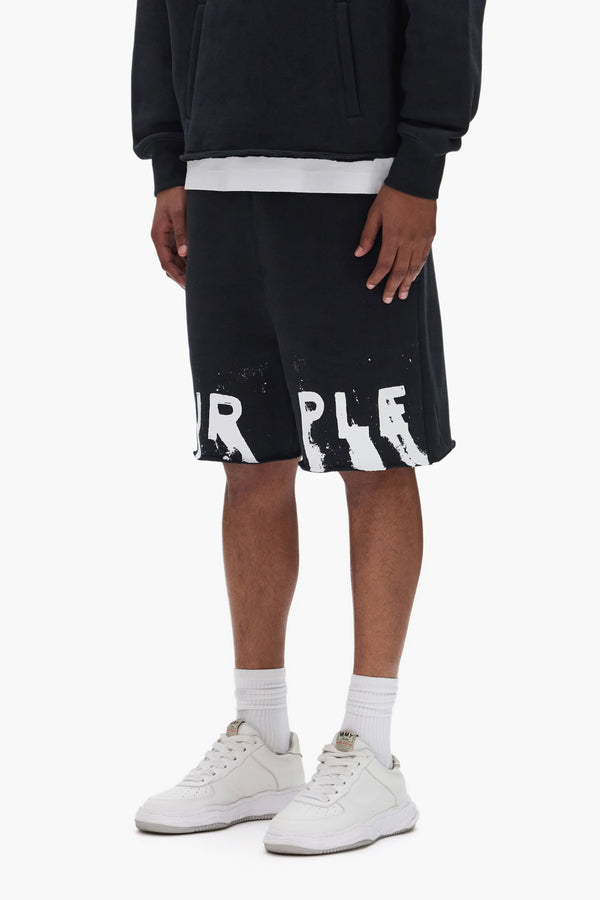 Purple Brand Painted Wordmark Short Black