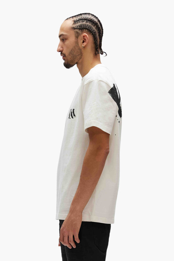 Purple Brand Painted Wordmark Tee Light Indigo