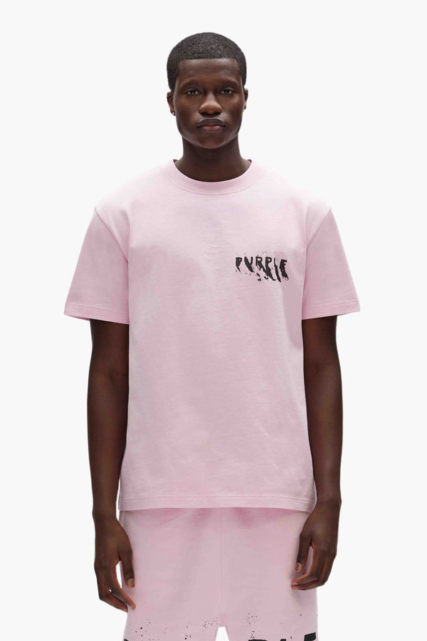 purple brand Painted Wordmark Tee Pink