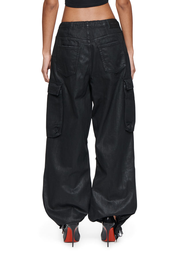 Purple Brand Parachute Cargo Coated Black