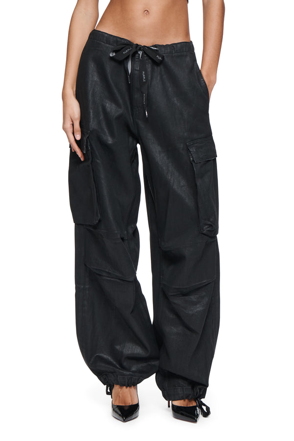 purple brand Parachute Cargo Coated Black