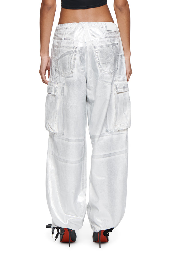 Purple Brand Parachute Cargo Silver Foil Silver