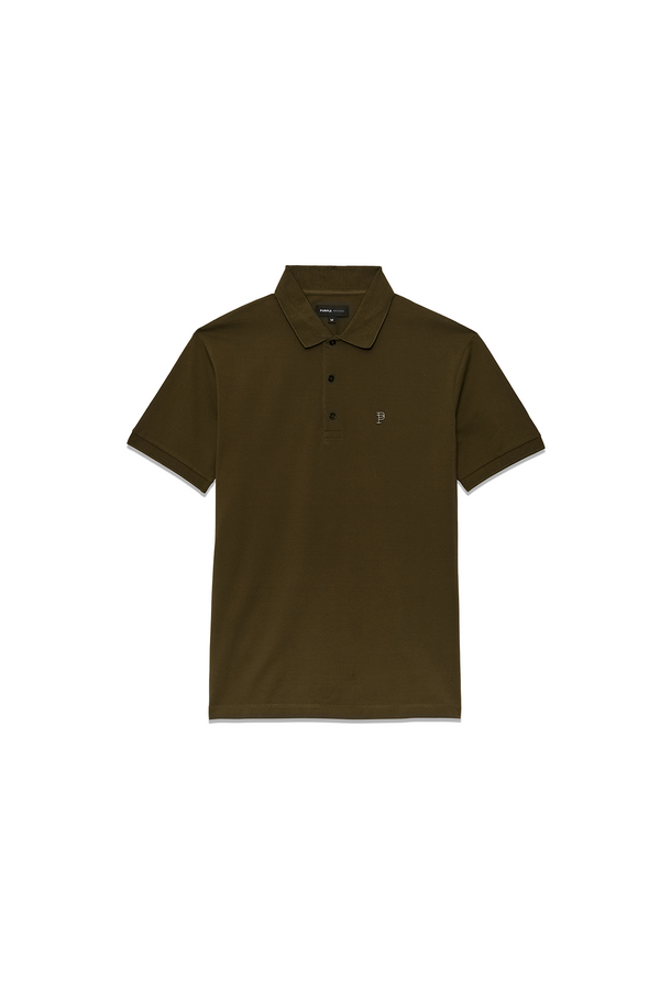 Purple Brand Pique Knit Polo Green