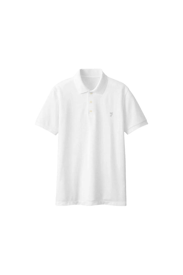 Purple Brand Pique Knit Polo Off White