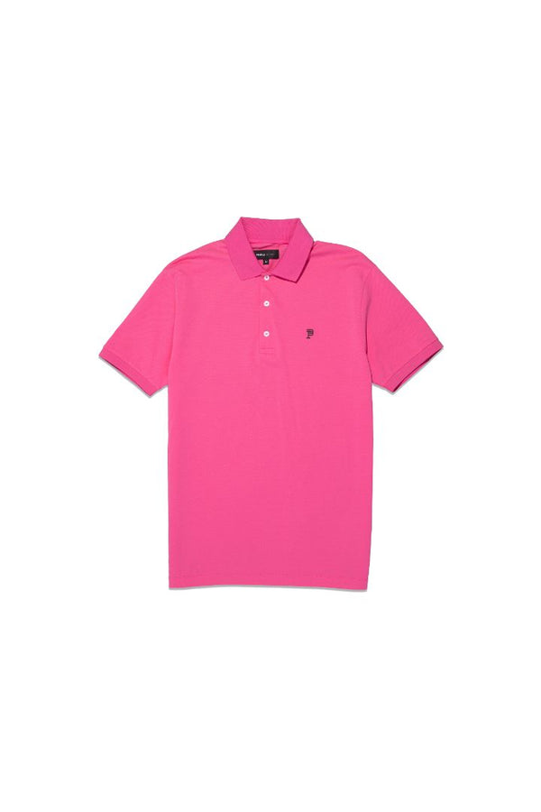 Purple Brand Pique Knit Polo Pink
