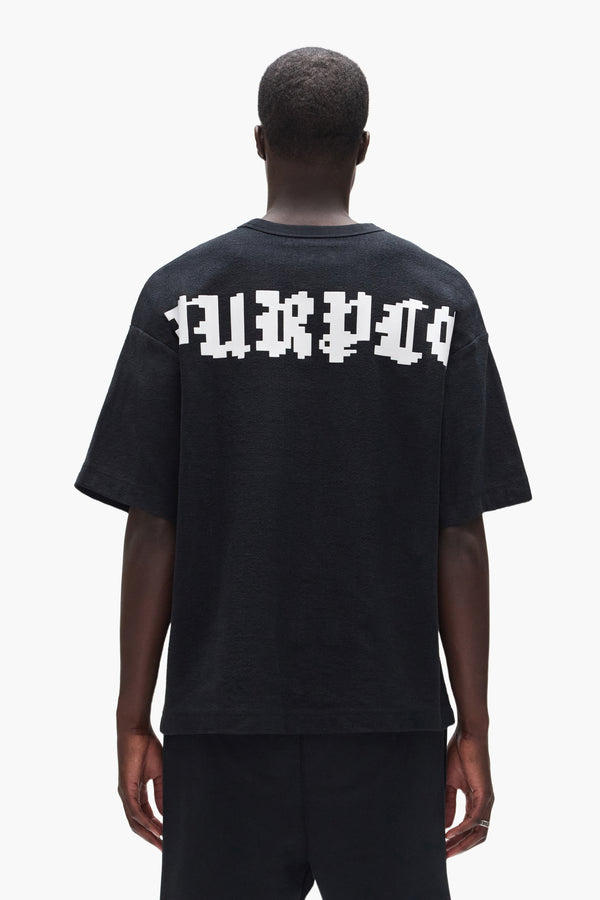 Purple Brand Pixelated Tee Black