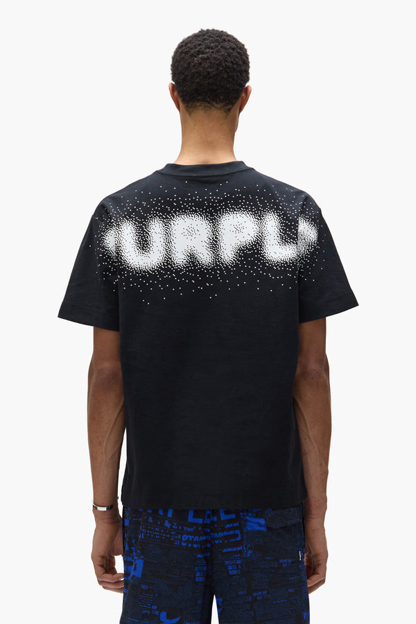 Purple Brand Pixelated Tee Black