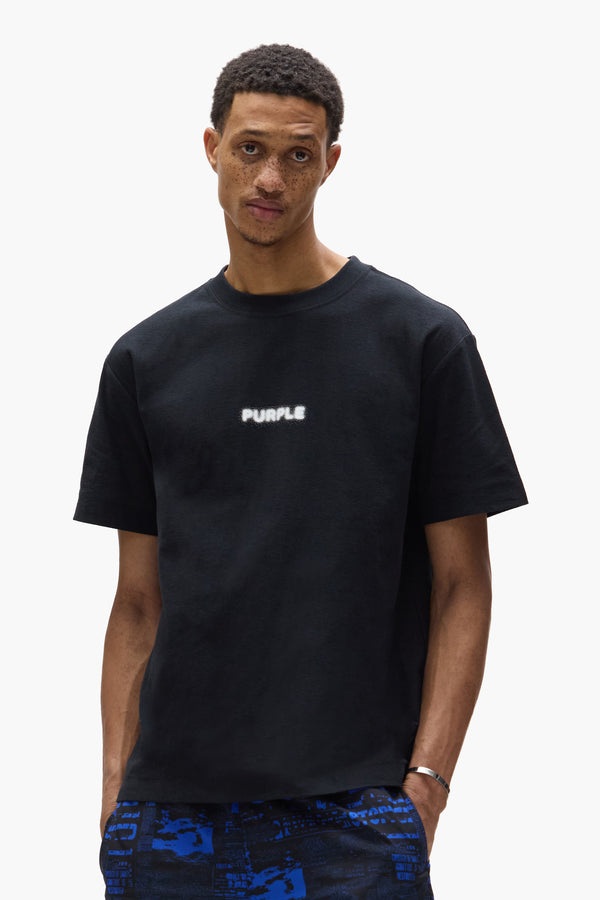 Purple Brand Pixelated Tee Black