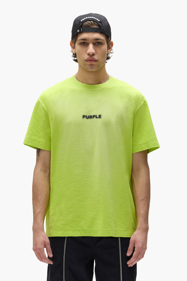 purple brand Pixelated Tee Green