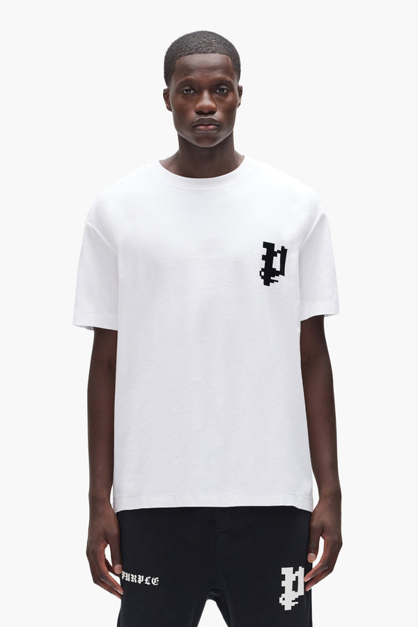 purple brand Pixelated Tee Light Indigo