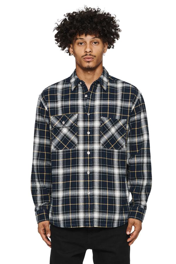 purple brand PLAID SHIRT - Blue Blue