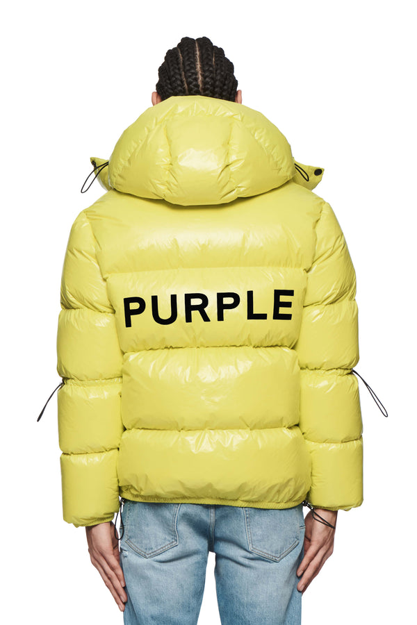 Purple Brand Puffer Jacket Green
