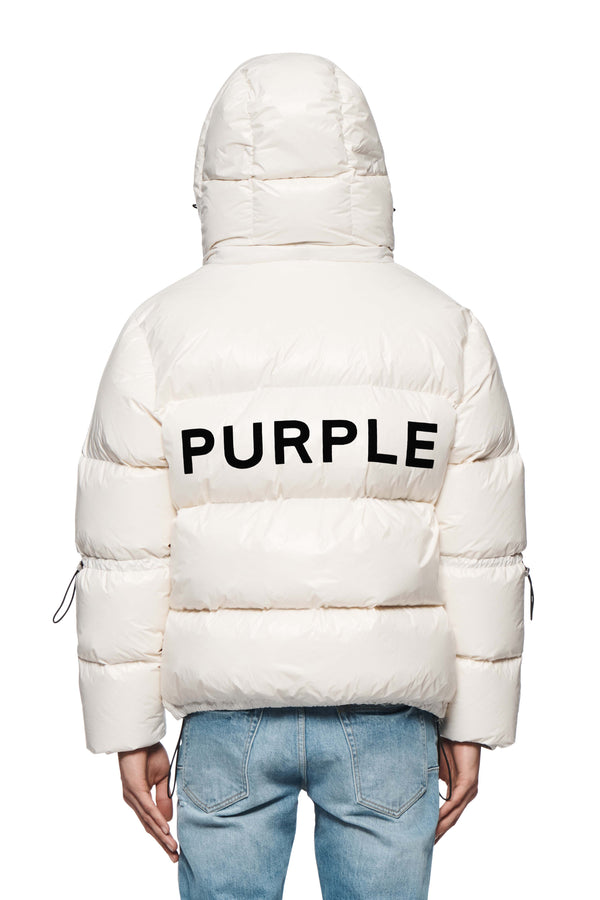 Purple Brand Puffer Jacket Light Indigo