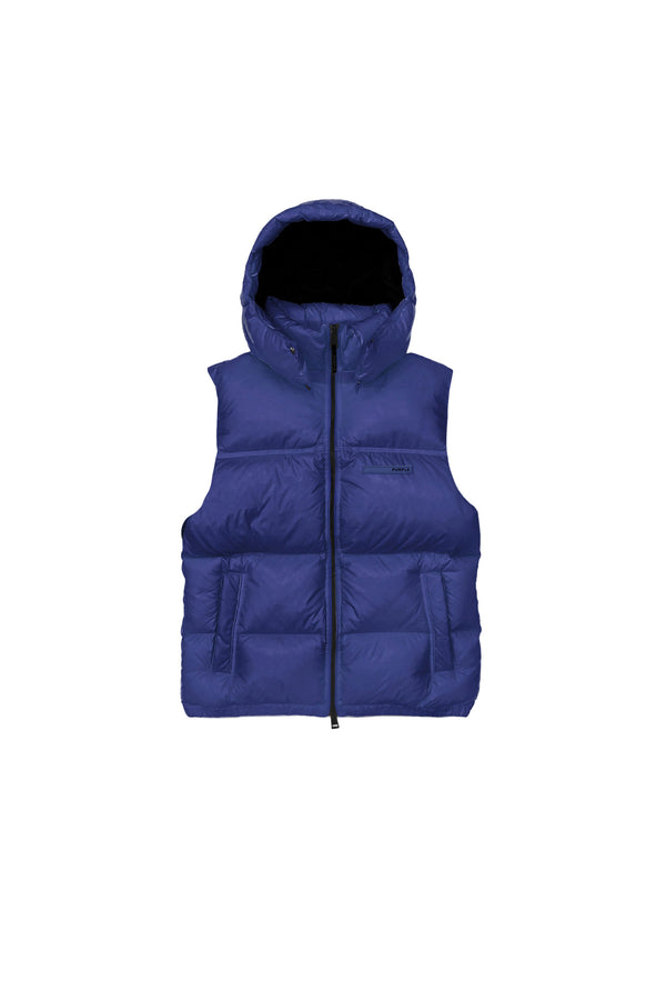 Purple Brand Puffer Vest Blue