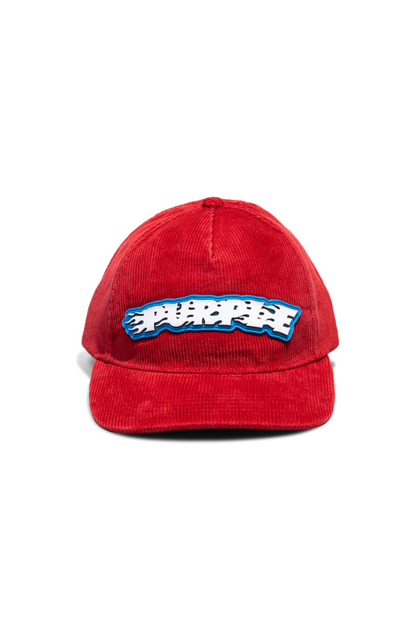 Purple Brand Purple Flames Logo Corduroy Hat