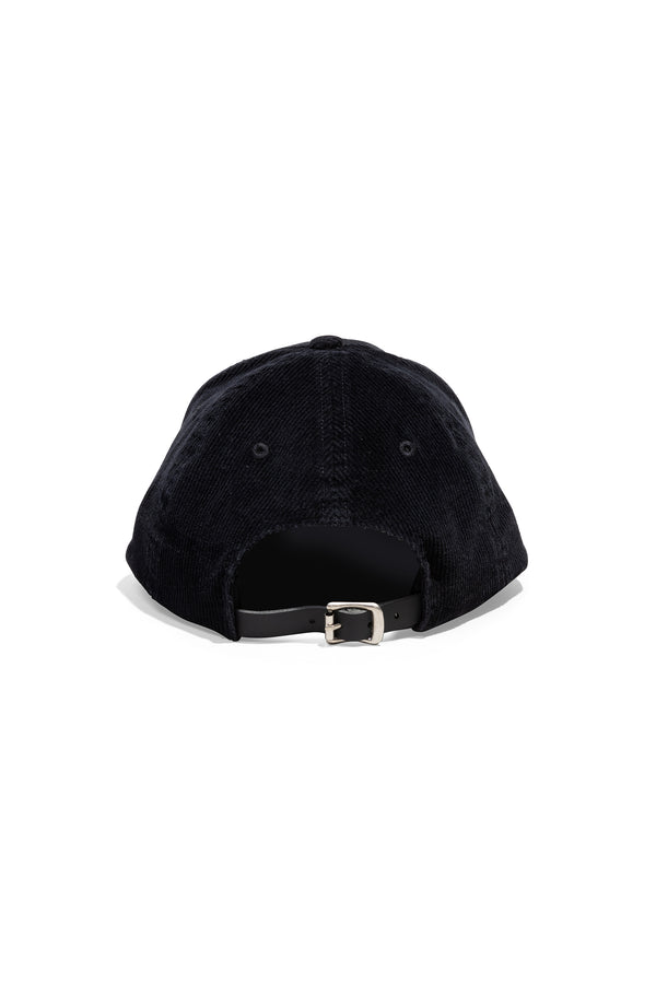 Purple Brand Purple Flames Logo Corduroy Hat Black