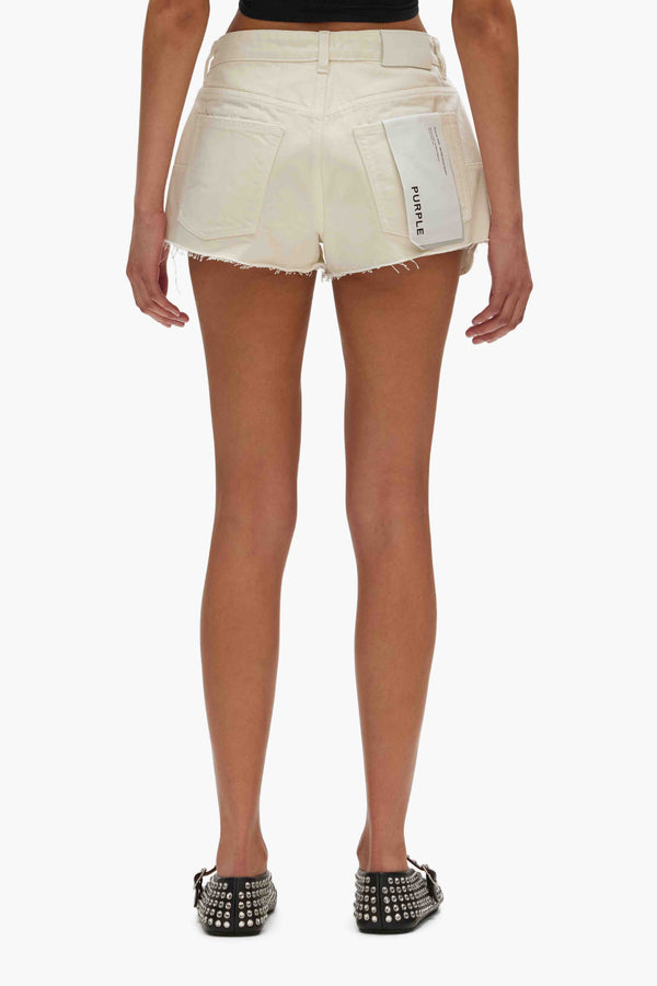 Purple Brand Rhinestone Denim Shorts Light Indigo