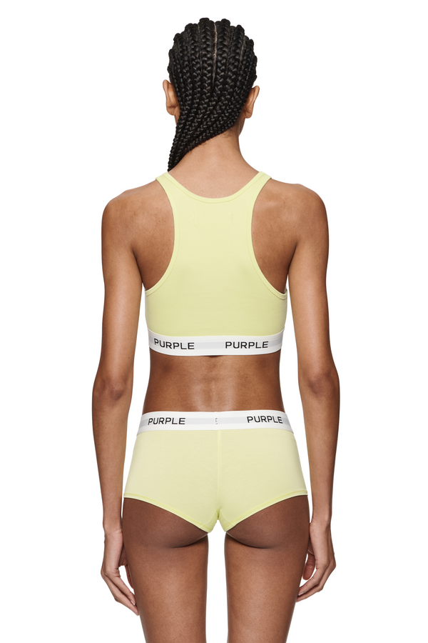 Purple Brand Rib Bralette Lime Green