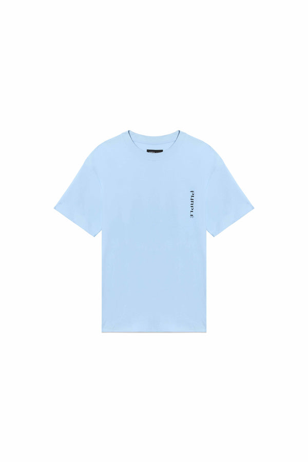 Purple Brand Scuffed Wordmark Tee Blue