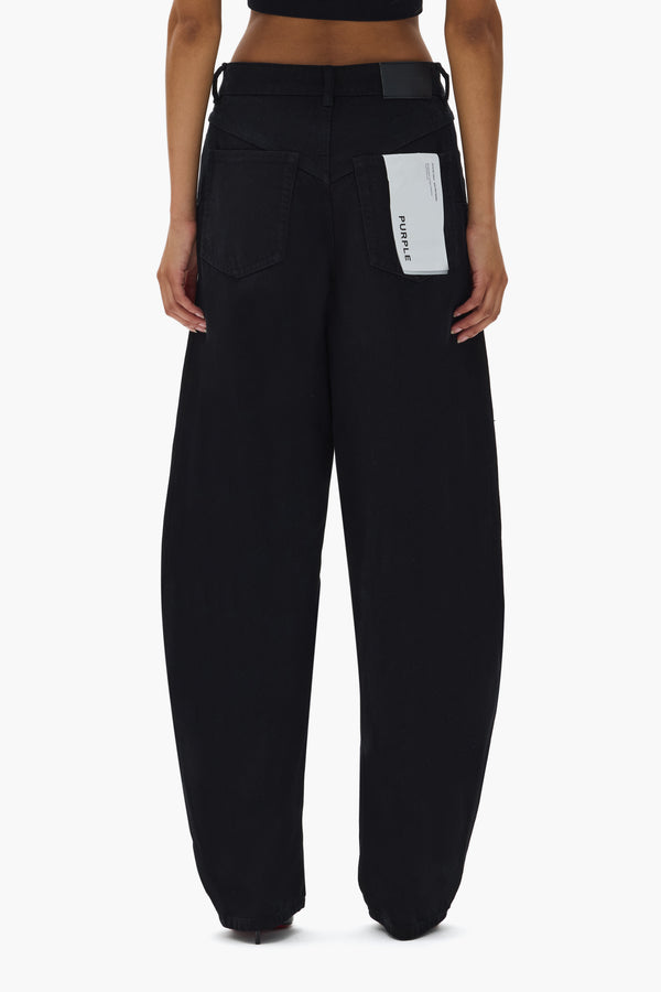 Purple Brand Sequin Barrel Leg Black