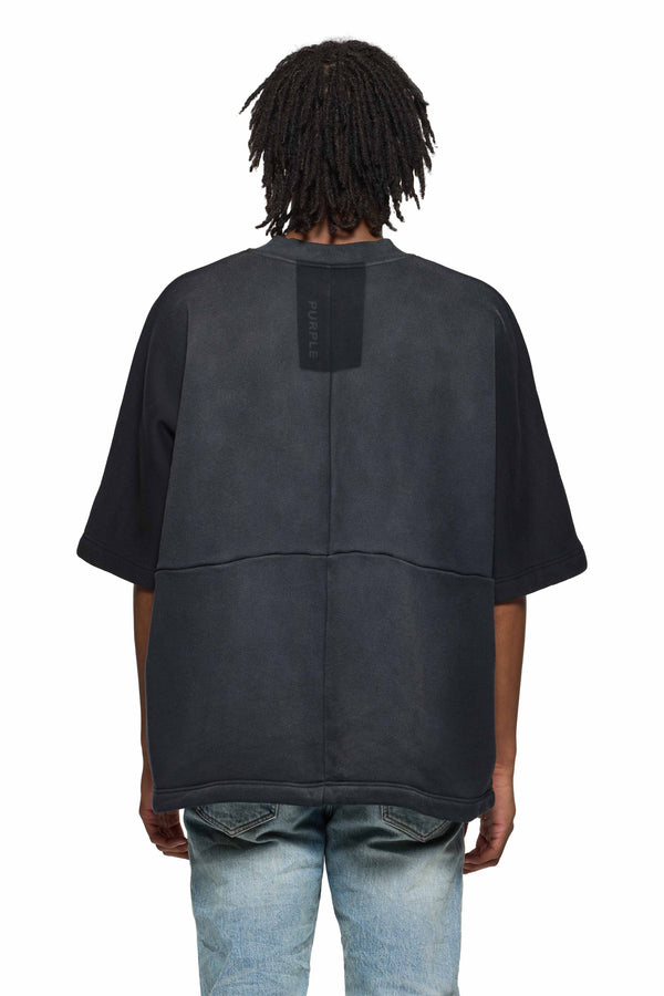 Purple Brand Shadow Flasher Fleece Tee Black