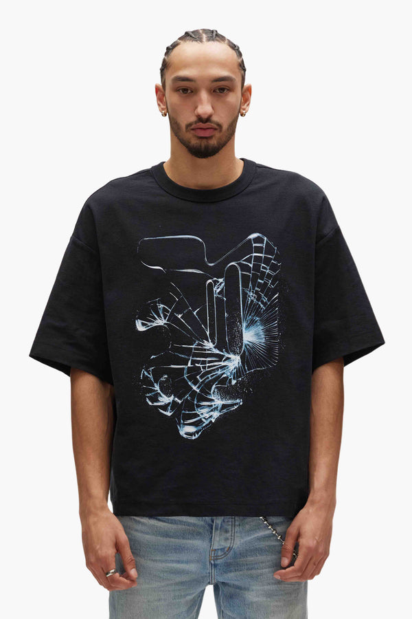 purple brand Shatter Tee Black
