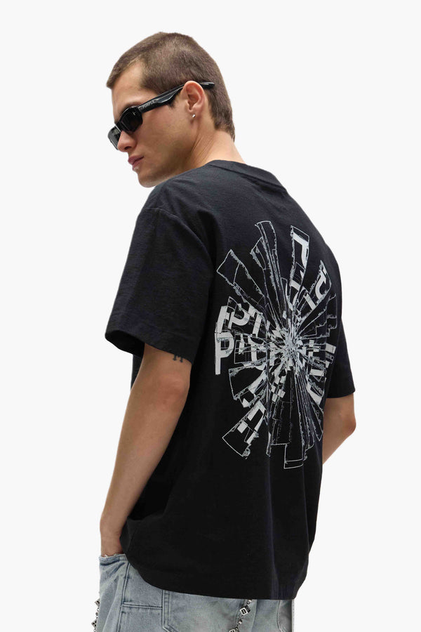 Purple Brand Shattered Tee Black