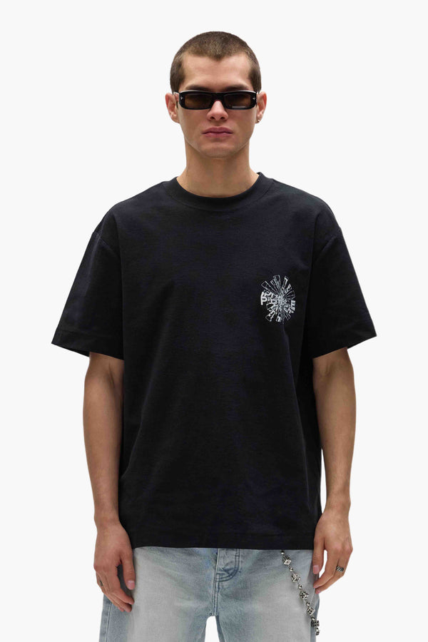 purple brand Shattered Tee Black