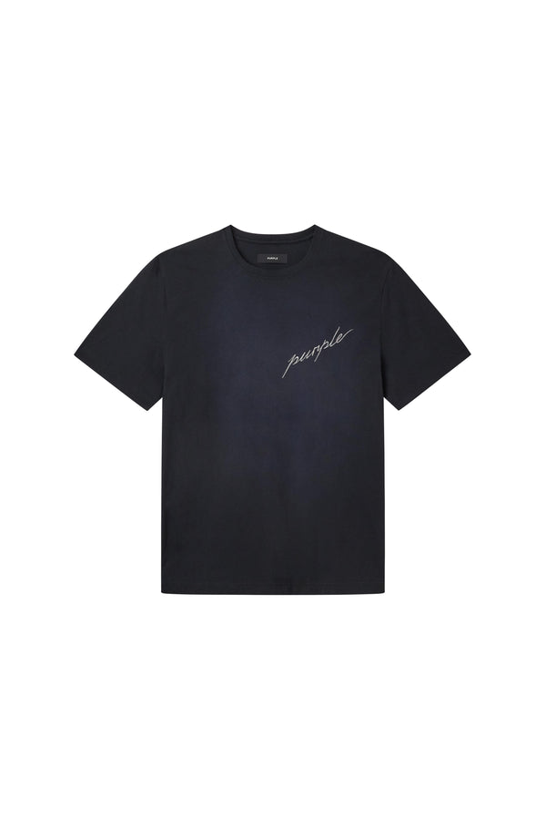 Purple Brand Signature Tee Black