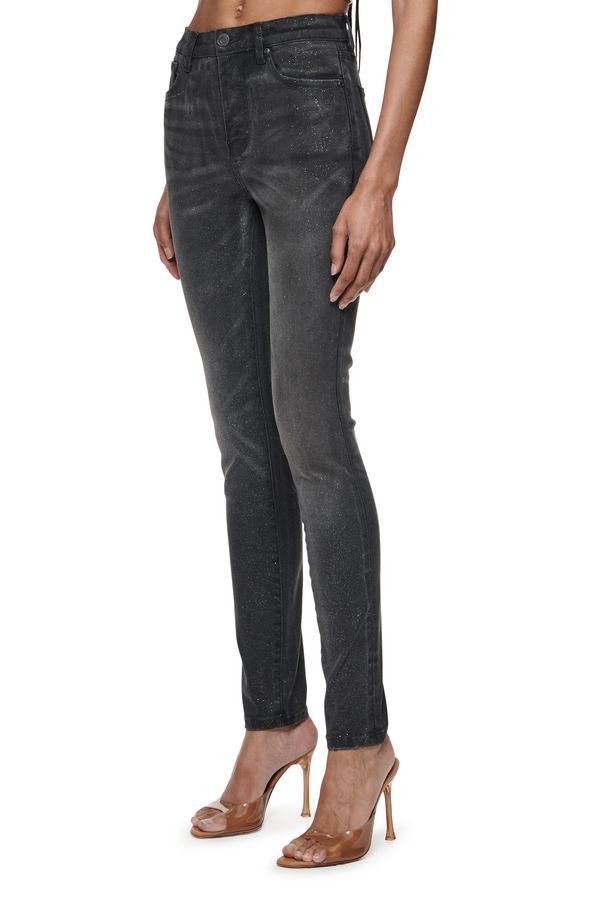 Purple Brand Skinny Glitter Black