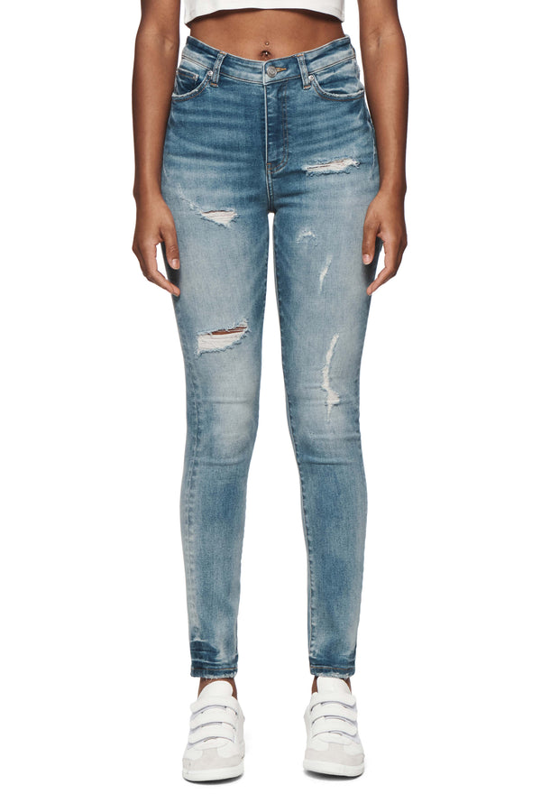 purple brand Skinny High Rise Mid Indigo